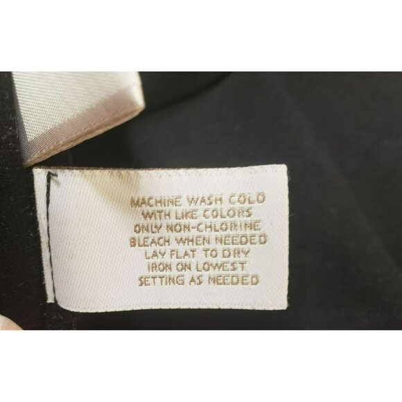 Chico's black pants, raised front seams, Sz 1 Med, Slim, High Waist, Pull On - Picture 6 of 7